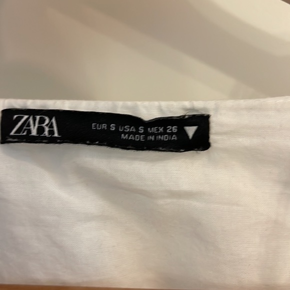 Zara white long sleeve mini Dress - Picture 3 of 5